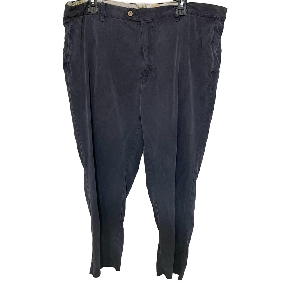 Tommy Bahama Silk Cotton Pants 40X32 Chino Relaxed Gray Men’s Flat